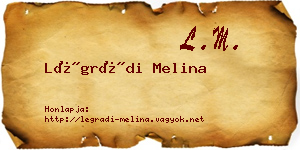 Légrádi Melina névjegykártya